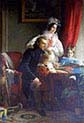 Count August Ferdinand Breuner Enckevoirt with wife Maria Theresia Esterhazy and Children